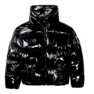 Noize Shiny Black Oversized Cropped Puffer New w/Tags Size Medium